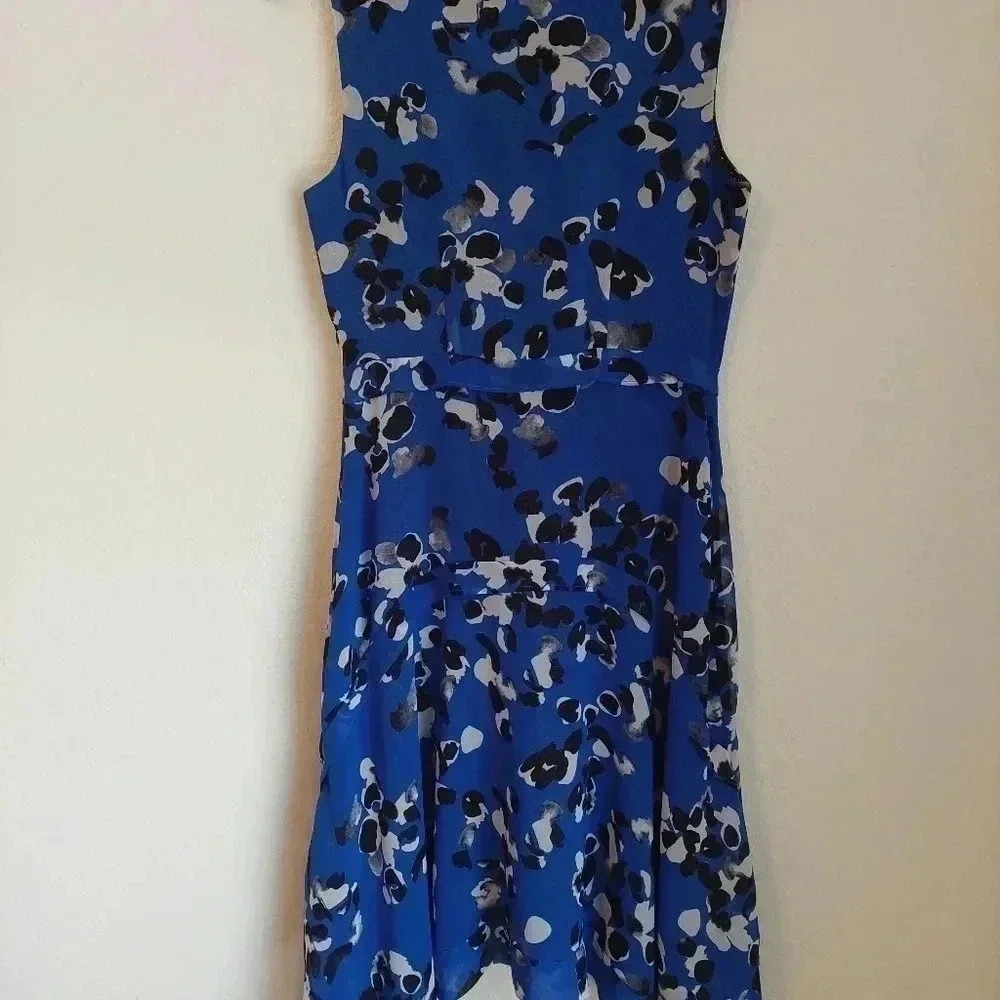 Cabi Untamed Floral Print Blue Dress XS Style #5576 - Picture 2 of 9